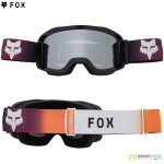 Moto oblečenie - Okuliare, FOX okuliare Main Flora goggle, čierna