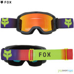 Moto oblečenie - Okuliare, FOX okuliare Main Flora goggle, tmavo modrá