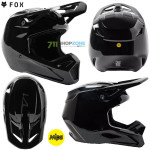 Moto oblečenie - Helmy, Fox motokrosová prilba V1 Solid helmet, čierna