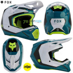Fox detská motokrosová prilba Yth V1 Nitro Helmet, maui modrá