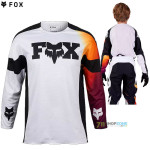 Moto oblečenie - Detské, Fox 360 Streak Yth jersey, biela