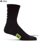 Cyklo oblečenie - Ponožky, Fox cyklistické ponožky 6" Flexair Merino sock, čierno žltá