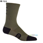 FOX cyklistické ponožky 8" Ranger sock, olivová