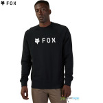 Oblečenie - Pánske, FOX Absolute fleece Crew mikina black, čierna