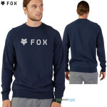 Oblečenie - Pánske, FOX Absolute fleece Crew mikina navy, tmavo modrá