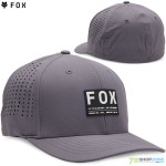 Fox šiltovka Non Stop tech flexfit V24, bledo šedá