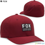 Fox šiltovka Non Stop tech flexfit V24, tmavo červená
