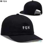 Oblečenie - Pánske, Fox šiltovka Wordmark adjustable hat, black/white