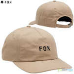 Fox šiltovka Wordmark adjustable hat, piesková
