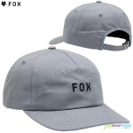 Fox šiltovka Wordmark adjustable hat, šedo modrá