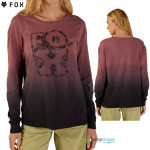 Fox dámske tričko s dlhým rukávom Sensory Dye LS, staroružová