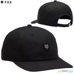 FOX šiltovka Level Up strapback hat, čierna