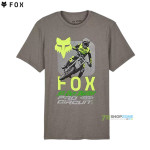 Fox tričko X Pro Circuit Pre ss tee, heather graphite