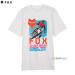 Fox tričko X Pro Circuit Pre ss tee, optic white