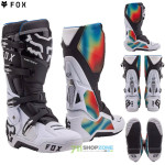 Moto oblečenie - Čižmy, Fox Instinct Scans LE moto čižmy, biela