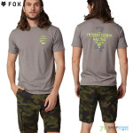 Oblečenie - Pánske, Fox tričko Numerical Prem ss tee, heather graphite