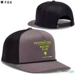 Fox šiltovka Numerical Snapback hat, šedá