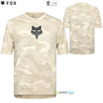 Cyklo oblečenie - Pánske, Fox Ranger Tru Dri ss jersey cream, krémová
