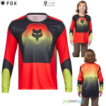 Cyklo oblečenie - Detské, Fox Yth Ranger LS jersey Revise, red/yellow