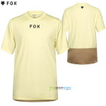 Cyklo oblečenie - Pánske, Fox Ranger Wordmark ss jersey lemonade, žltá