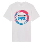 Oblečenie - Pánske, Fox Kawasaki ss tee, optic white