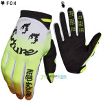 Moto oblečenie - Rukavice, Fox 180 Hello Future glove, white yellow