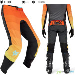 Moto oblečenie - Nohavice, Fox Flexair Grid pant, black orange