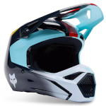 Moto oblečenie - Detské, Fox Yth V1 Elevated detská prilba, bledo modrá