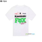 Fox Yth x Kawasaki ss tee tričko, optic white