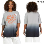 Fox W Hello Future oversized tee, steel grey