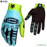 Cyklo oblečenie - Pánske, Fox Flexair Elevated glove, light blue