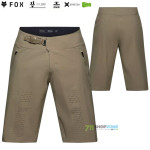 Cyklo oblečenie - Pánske, Fox Flexair Lined short military, zelená