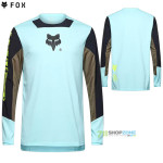 Cyklo oblečenie - Pánske, Fox Defend Elevated ls jersey, light blue