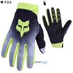 Moto oblečenie - Detské, Fox Yth 180 Collect glove detské rukavice, šedo žltá
