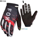 Fox rukavice 180 Kairos Glove, white fluo red