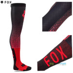 Moto oblečenie - Termo/ponožky, Fox Flexair Fracture knee brace sock podortézne podkolienky, fluo red