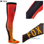 Moto oblečenie - Termo/ponožky, Fox Flexair Fracture knee brace sock podortézne podkolienky, tangerine