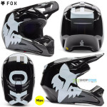 Moto oblečenie - Prilby, Fox prilba V1 Shield helmet, čierna