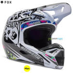 Moto oblečenie - Prilby, Fox V1 Image Cosmo helmet, bielo čierna