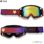 Moto oblečenie - Okuliare, Fox Airspace Drip goggle mirrored lens, rust