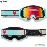 Fox Airspace Drip goggle mirrored lens, tyrkysová