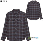 Oblečenie - Pánske, Fox Survivalist Stretch flannel flanelová košeľa, čierna