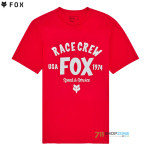 Oblečenie - Pánske, Fox Slogan Premium ss tee flame red, červená