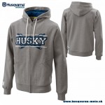Zľavy - Oblečenie pánske, Husqvarna mikina Glory Days zip hoodie, šedá