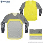 Moto oblečenie - Dresy, Husqvarna Railed shirt 2021 grey yellow, šedá žltá