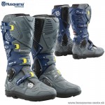 Moto oblečenie - Čižmy, Husqvarna čižmy Crossfire 3 SRS boots, modro šedá
