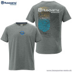 Oblečenie - Pánske, Husqvarna tričko Railed tee, šedá