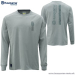 Oblečenie - Pánske, Husqvarna Accelerate tričko dlhý rukáv, šedá