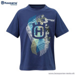 Oblečenie - Detské, Husqvarna tričko Railed Kids tee, tmavo modrá