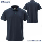 Oblečenie - Pánske, Husqvarna tričko Authentic polo tee, tmavo modrá
